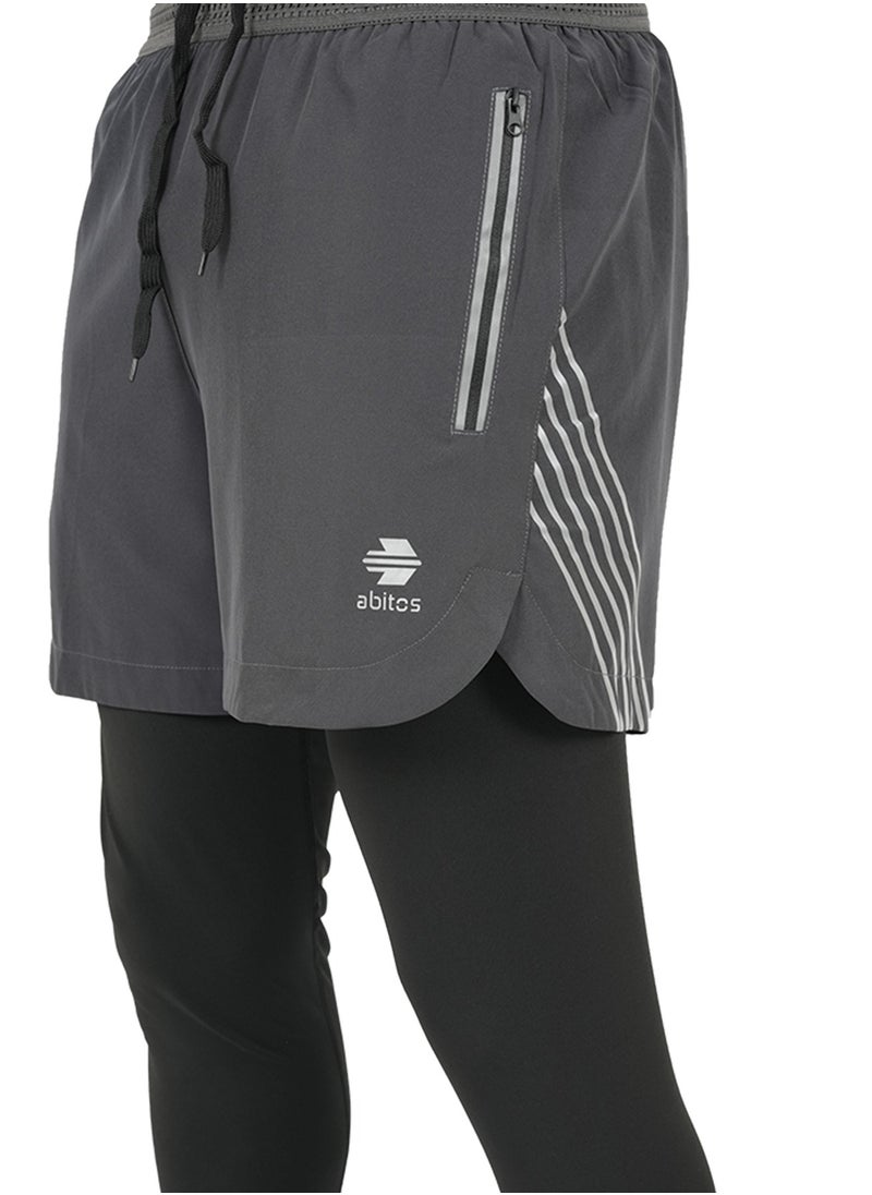 2-in-1 Running Pants for Men – Compression Tights and Athletic Shorts with Pockets for Gym and Workouts