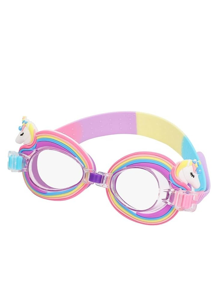 أوزيغالور احزمة السباحة للأطفال مع حزام متغير البعد للأطفال من 3 إلى 15 عامًا، تصميم جسر الأنف المرن - Image 1