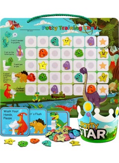 Putska Dinosaur Potty Training Chart And 35 Magnetic Stickers - Potty ...