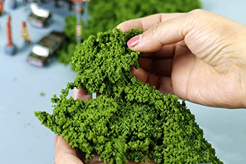 Rileryan Tree Powder Model Green Plant Tufted for DIY Miniature Lowland Shrub Bushy Tuft Architecture Building Model Railway Fairy Garden Diorama Scenery - Image 5