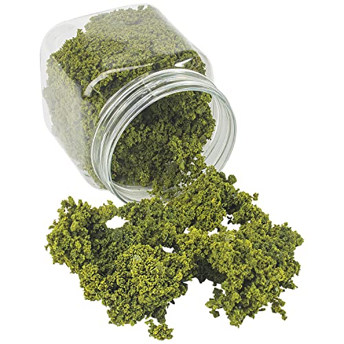 Rileryan Tree Powder Model Green Plant Tufted for DIY Miniature Lowland Shrub Bushy Tuft Architecture Building Model Railway Fairy Garden Diorama Scenery - Image 1