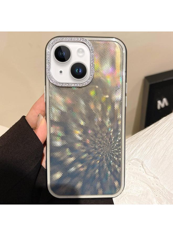 S-TOP Case For iPhone 14 Plus Diamond Lens Frame Glare PC Hybrid TPU Phone Case - Image 1