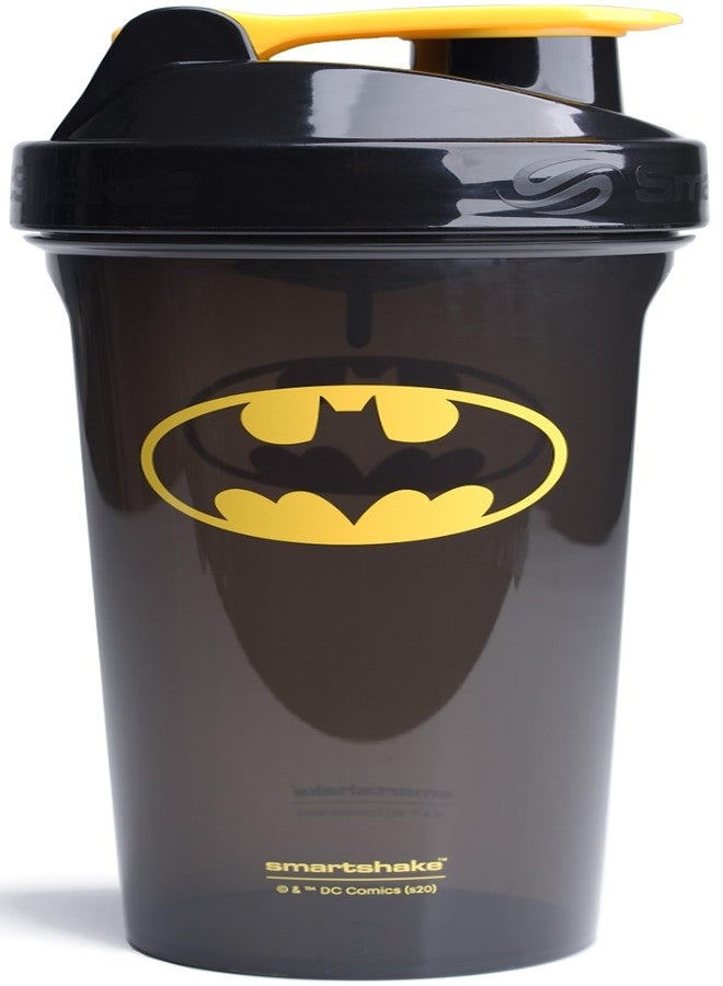 Smartshake Lite Justice League Protein Shaker Bottle 800ml – DC Comics Water Bottle, Leakproof BPA Free Gym Shaker Bottle for Protein Shakes And Protein Powder - Batman Logo - Image 1