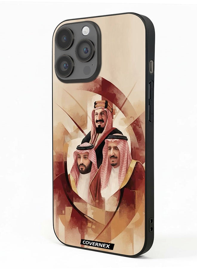 Covernex Apple iPhone 14 Pro Max Protective Case Cover Printed Featuring Unity Saudi Royal Leadrs Portrait - Image 1