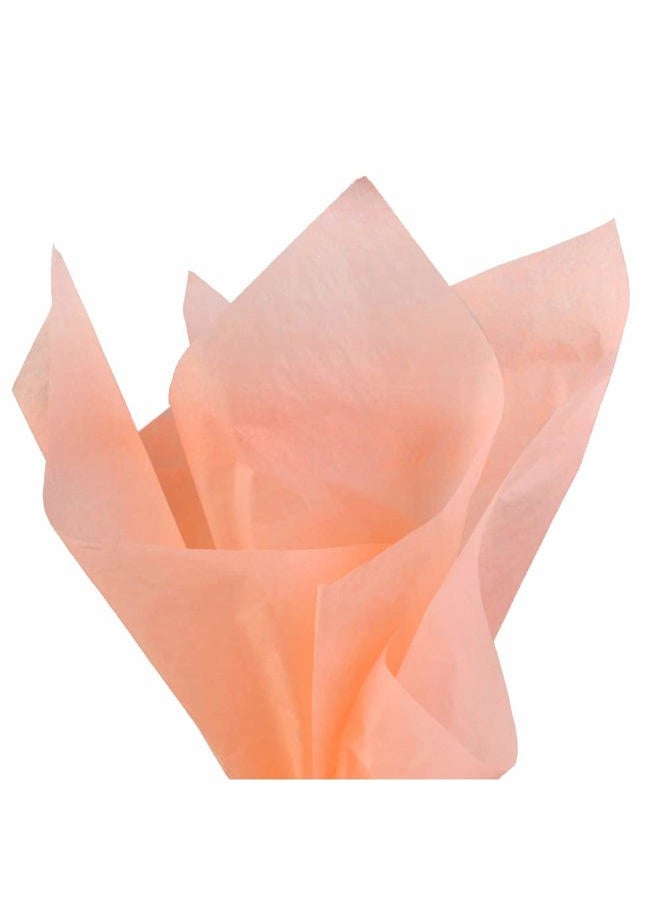 PMLAND Gift Wrapping Tissue Paper - Peach Color - 20 Inches x 26 Inches 60 Sheets - Image 1