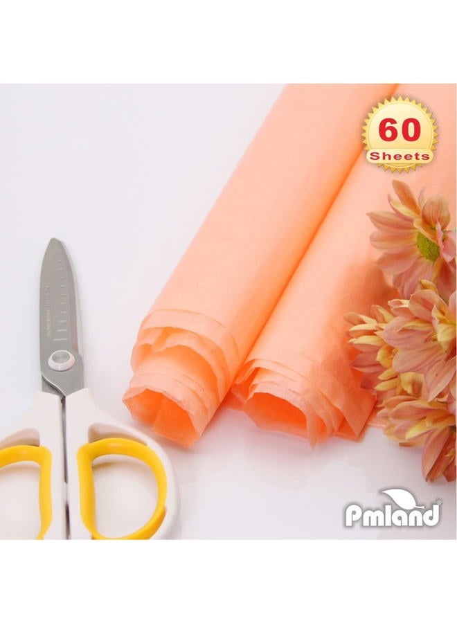 PMLAND Gift Wrapping Tissue Paper - Peach Color - 20 Inches x 26 Inches 60 Sheets - Image 5