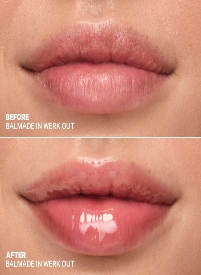 MILK MAKEUP Milk Makeup Balmade Hydrating Tinted Lip Balm Werk Out 12ml – Dusty Rose Tint with Melon Punch Flavor & Electrolytes  - Image 3