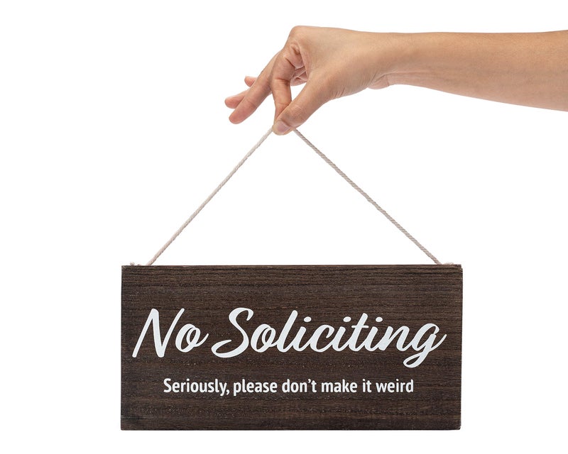 Pulse Brands No Soliciting Sign for House Funny - No Soliciting Sign For Door - Seriously, Please Don't Make It Weird - Image 4