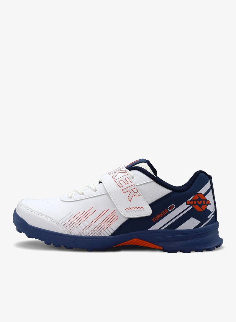 Nivia Yorker 2.0 Cricket Shoes for Men - Synthetic Leather Upper with Velcro Strap and RoundStud PVC Outsole - Image 1