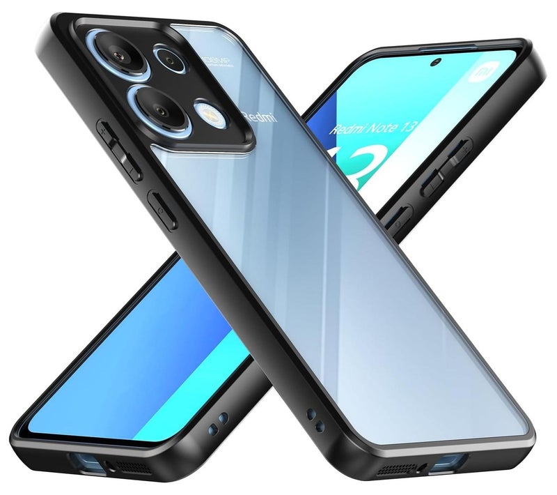 جراب حمايه شفاف متوافق مع Redmi Note 13 4G  مضاد للاصفرار ومقاوم للصدمات (شفاف) - Image 1