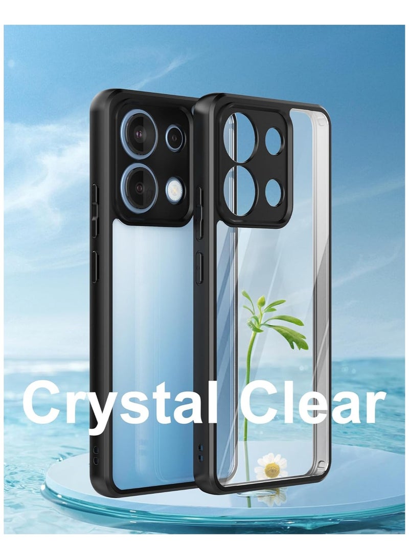 جراب حمايه شفاف متوافق مع Redmi Note 13 4G  مضاد للاصفرار ومقاوم للصدمات (شفاف) - Image 3