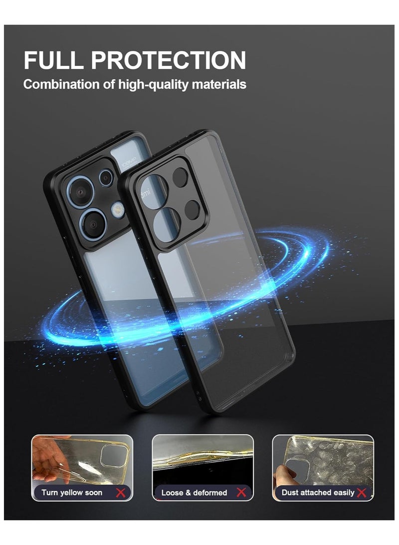 جراب حمايه شفاف متوافق مع Redmi Note 13 4G  مضاد للاصفرار ومقاوم للصدمات (شفاف) - Image 5