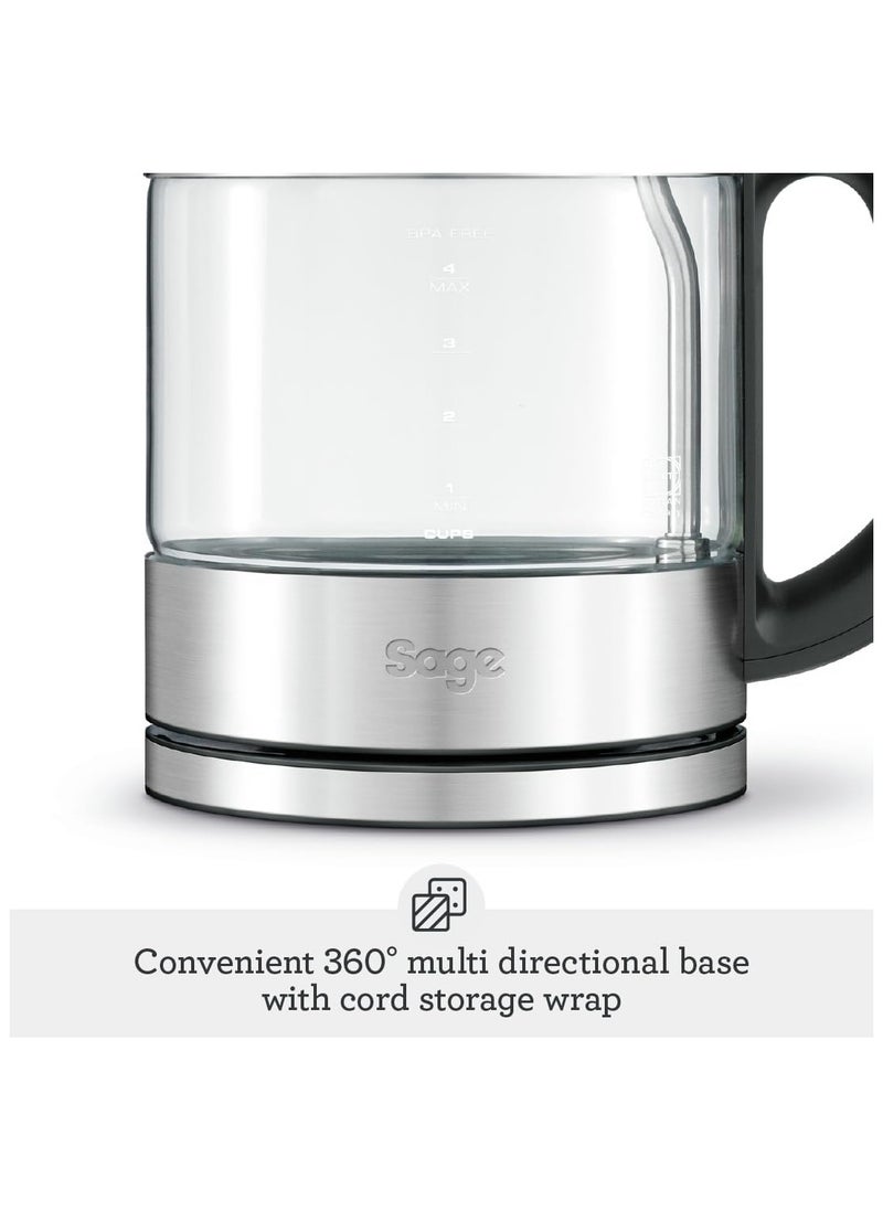 Sage Sage - The Compact Kettle Pure - 1L Quiet and Cordless Kettle - Fast Boil, Brushed Stainless Steel - UAE Version, 2 Year Manufacturer Warranty  - Image 3
