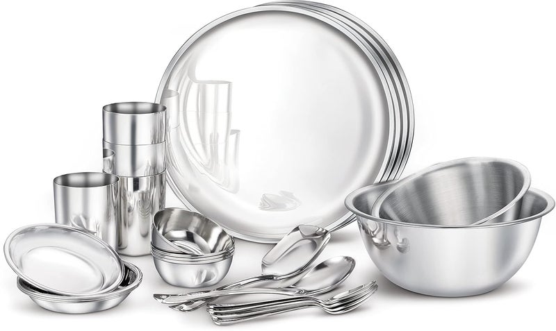 Judge by Prestige Classic Stainless Steel Dinner Set, Set of 24 Pieces - Image 1