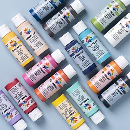 Delta Creative PROMOADA3 16 Color Ceramcoat Acrylic Paint Set, Colors may vary, 2 Fl Oz (Pack of 16) - Image 2