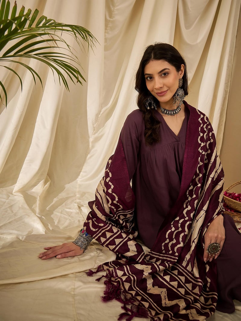 InWeave Women Regular Kurta with Palazzos & With Dupatta - Image 5