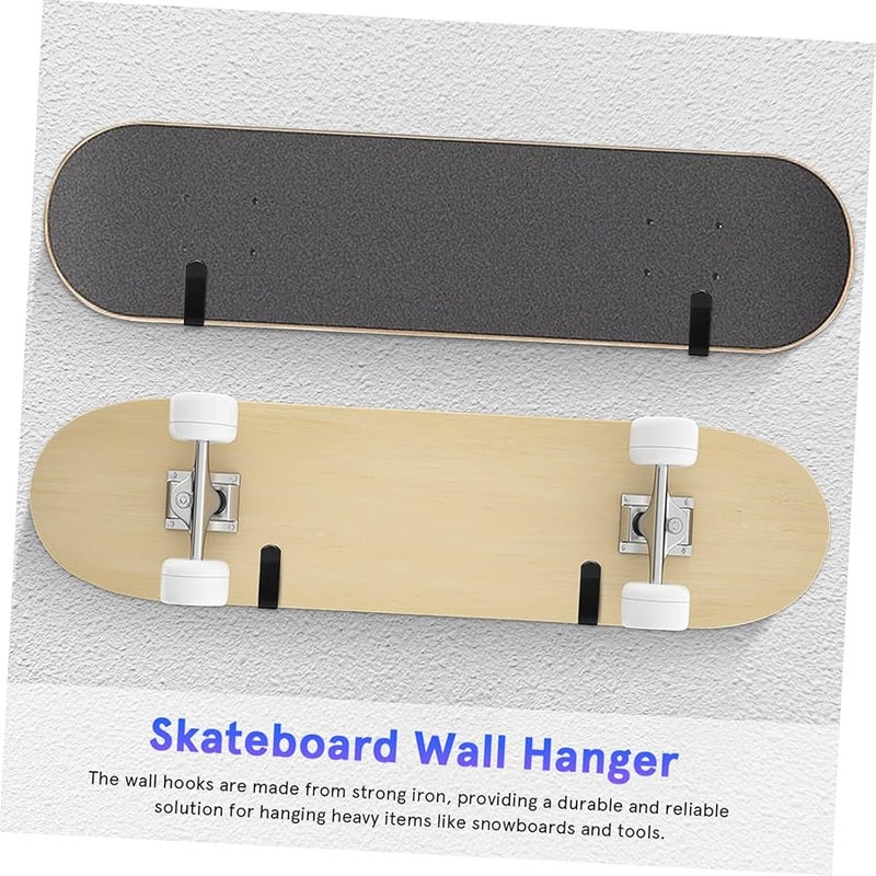 4Pcs Heavy Duty Wall Hooks Screw Mount for Garage Storage Coat Snowboard Organizer - Image 4