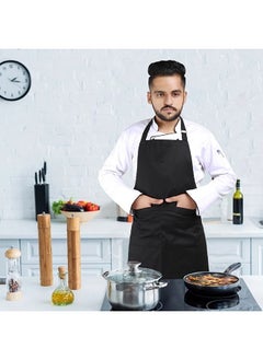 YANEK مريلة مطبخ YANEK | مريلة مطبخ قابلة للتعديل للجنسين مع جيوب | للمنزل والمطعم والمقهى  - Image 5
