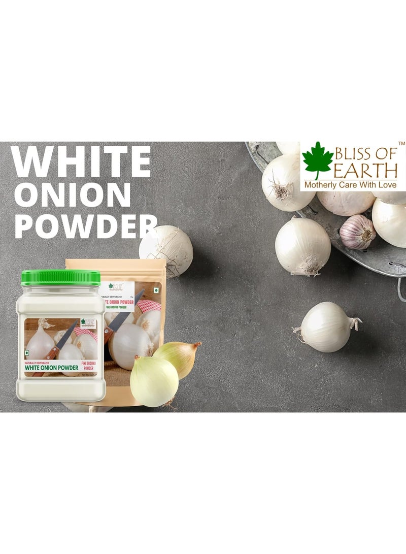 BLISS OF EARTH White Onion Powder 2x200g Natural Dehydrated for Cooking - Image 3
