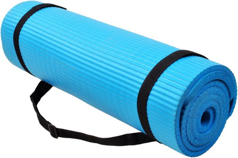 Fitvids All Purpose 1/2-Inch Extra Thick High Density Anti-Tear Exercise Yoga Mat and Knee Pad with Carrying Strap, Multiple Colors - Image 3