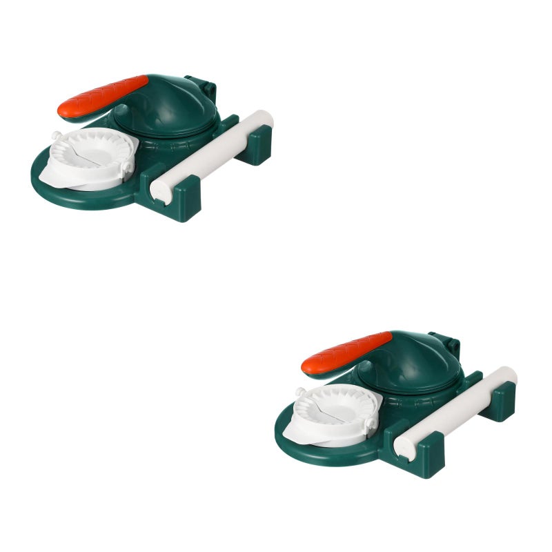 2pcs Multifunctional Dumpling Maker 2-in-1 Dough Presser Dumpling Wrapper Maker Dumpling Mould - Image 3
