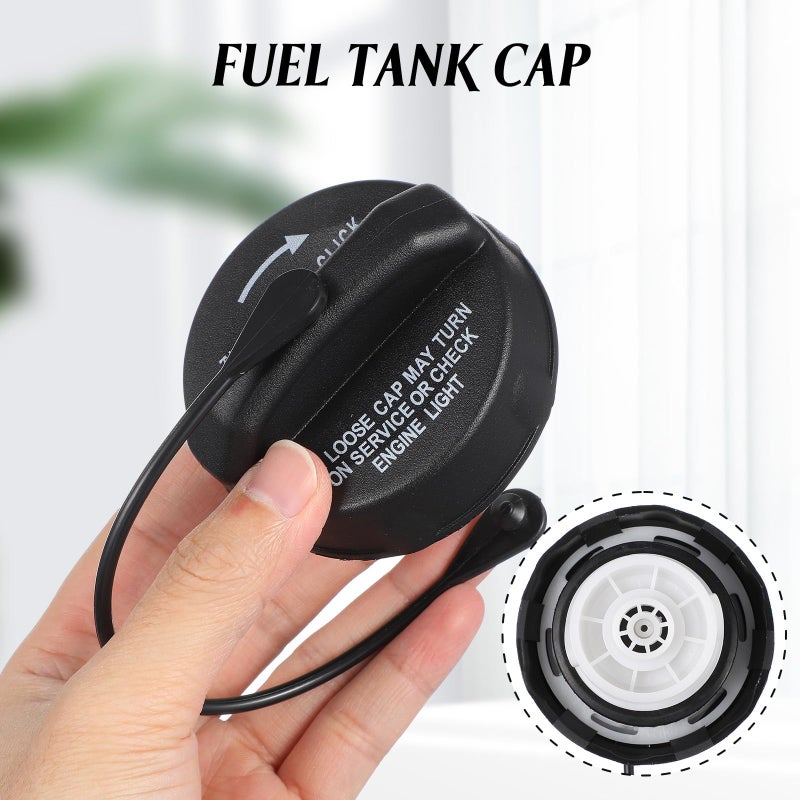 Black Fuel Tank Cap Replacement for Off Road SUV Automotive Gas Tank Seal - Image 5