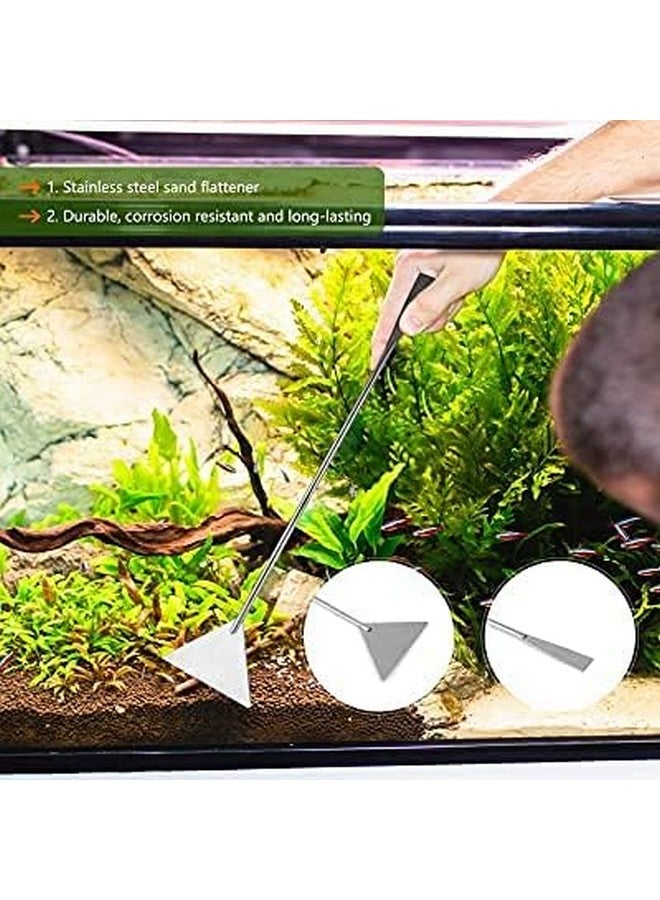 أدوات أحواض السمك المزروعة المصنوعة من الفولاذ المقاوم للصدأ مقاس 27 سم (مسطحات الرمل) من Petzlifeworld - Image 2