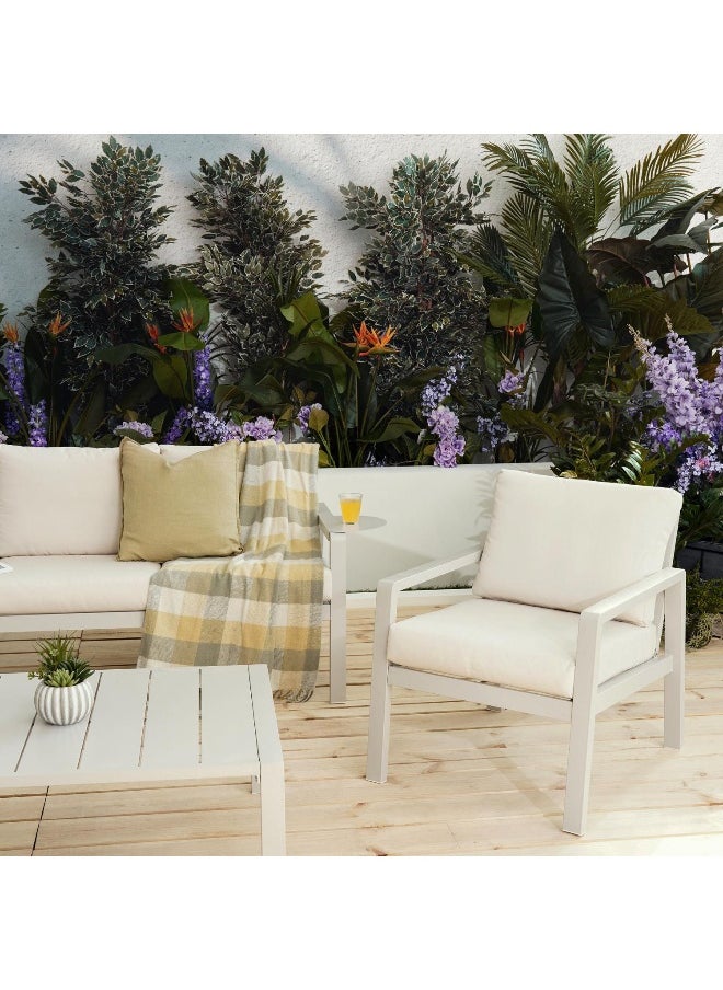 Pan Home Elegant Outdoor Sofa Set 3+1+1+Ct - Beige  - Image 2