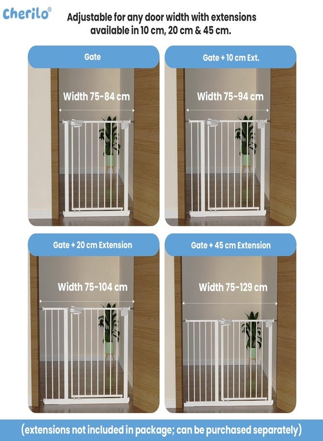 Cherilo Baby Safety Gate Extension Part (45 cm) - Grey (Extension Only) - Image 5