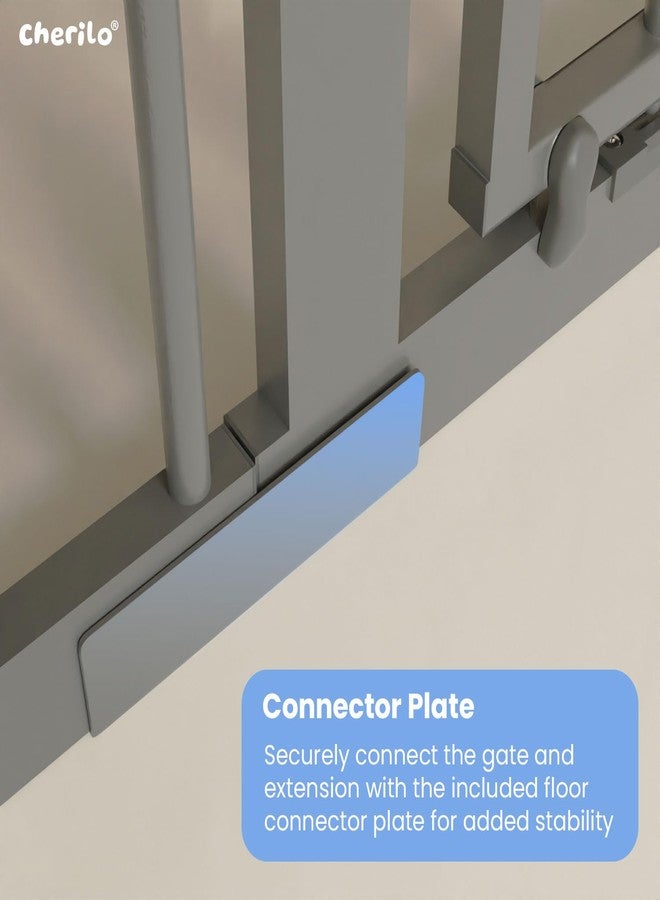 Cherilo Baby Safety Gate Extension Part (45 cm) - Grey (Extension Only) - Image 4