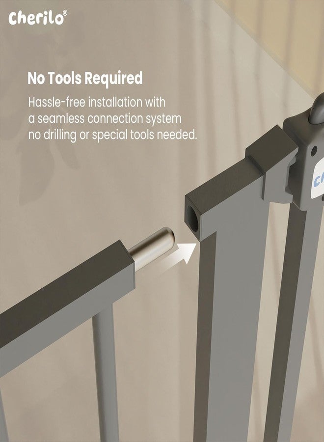 Cherilo Baby Safety Gate Extension Part (45 cm) - Grey (Extension Only) - Image 3