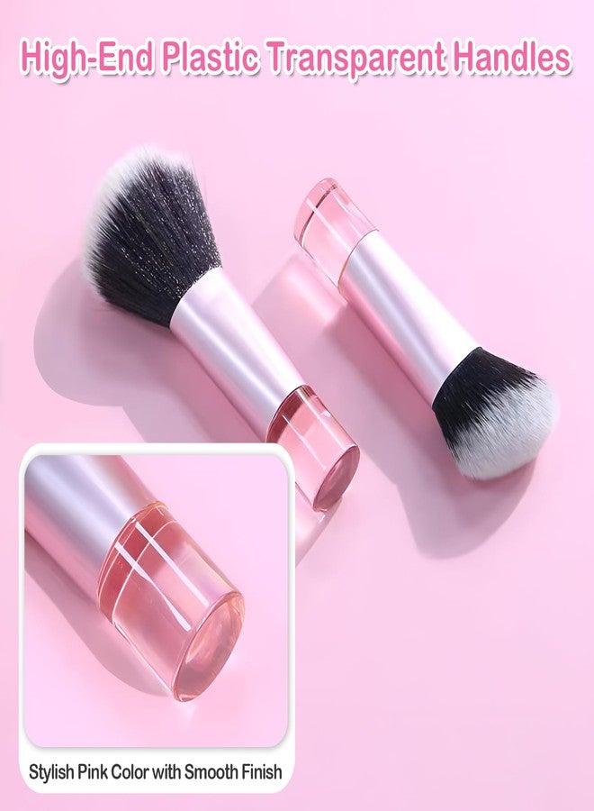 Kingtree 10PCS Mini Makeup Brushes with Pouch, Portable Makeup Brush Travel Set, Easy-taken ON THE GO Makeup Brush Full Complete Function Cosmetic Brushes for Girls - Image 5