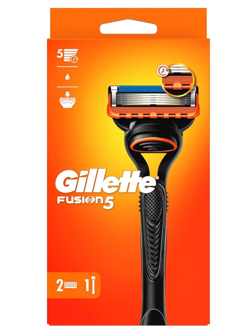 Gillette Fusion Handle + 2 Blades - Image 1