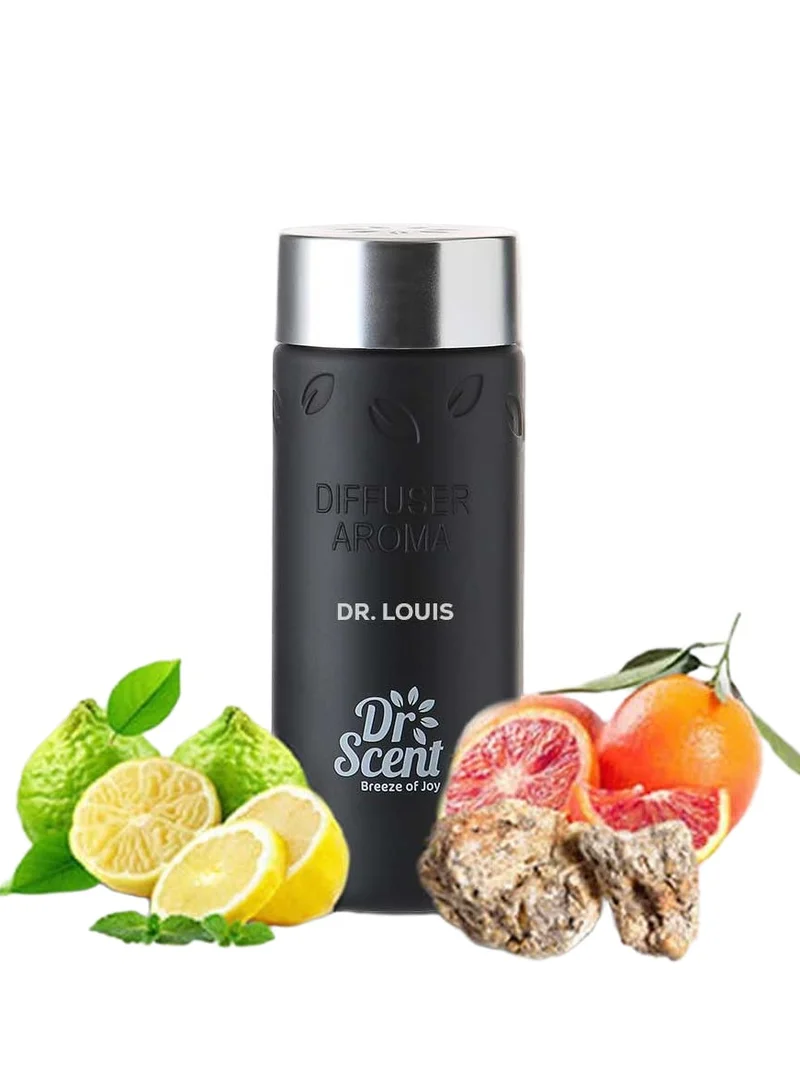 Dr Scent Premium Diffuser Aroma Oil Dr. Louis by Dr Scent Breeze of Joy | Made in the UK | Ideal for Office, Hotels, Homes, Spa | Notes of Bergamot, Citrus, Sicilian Orange, Grapefruit & Ambergris (500ml)