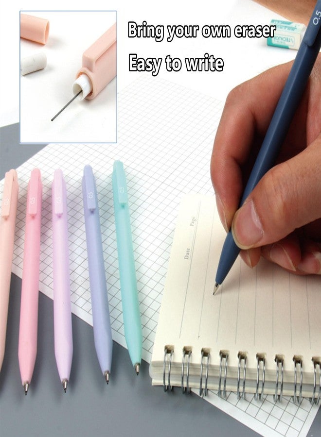 Ristpal 46 Pcs Large Capacity Pencil Pouch with Aesthetic School Supplies, 12 Pastel Highlighters, 5 Black Ink Gel Pens, 6 Mechanical Pencils Set 0.5 & 0.7mm, Sticky Notes, Stationary Set for Student (Pink) - Image 5