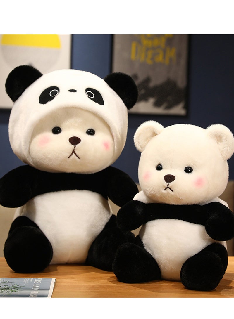 Panda Doll in Hat Children's Soothing Black and White Panda Doll Plush Toy  - Image 4