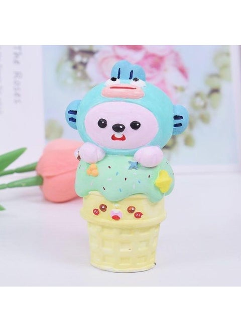 [2220 Collection] Explosions Ruby Loopy Ice Cream Ruby Cute Plaster Doll Color Decoration-Color:12 Colors Of Paint + 2 Brushes + Paint Palette - Ruby [ice Cream]