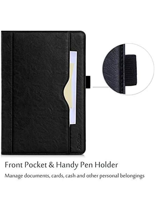 Procases Galaxy Tab S3 9.7 Case Stand Folio Case Cover For Galaxy Tab S3 Tablet 9.7 Inch Sm T820 T825 T827 With Multiple Viewing Angles Document Card Pocket Black - Image 2