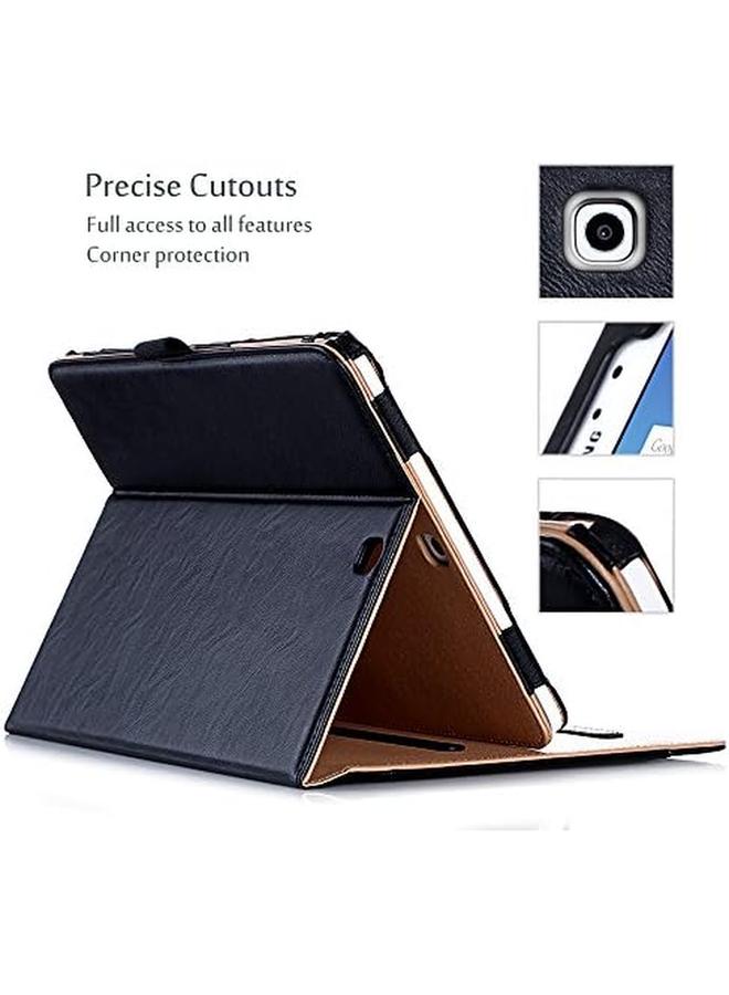 Procases Galaxy Tab S3 9.7 Case Stand Folio Case Cover For Galaxy Tab S3 Tablet 9.7 Inch Sm T820 T825 T827 With Multiple Viewing Angles Document Card Pocket Black - Image 4