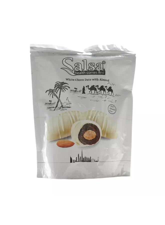 SALSA تمر الشوكولاتة البيضاء مع اللوز، شوكولاتة التمر - 500 جرام - Image 1