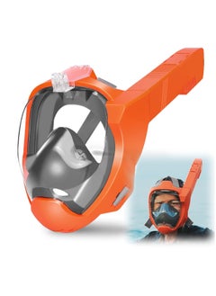 Generic Full Face Snorkel Mask for Adults Kids Snorkeling Gear with with Adjustable Straps Camera Mount 180 Degree Panoramic View Snorkel Set Anti-Fog Anti-Leak Dry Top Set for Beginner  - Image 1