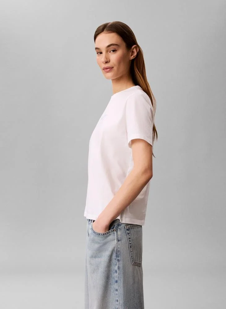 Calvin Klein Jeans  Logo Graphic Crew Neck T-Shirt for Women | Best Price UAE