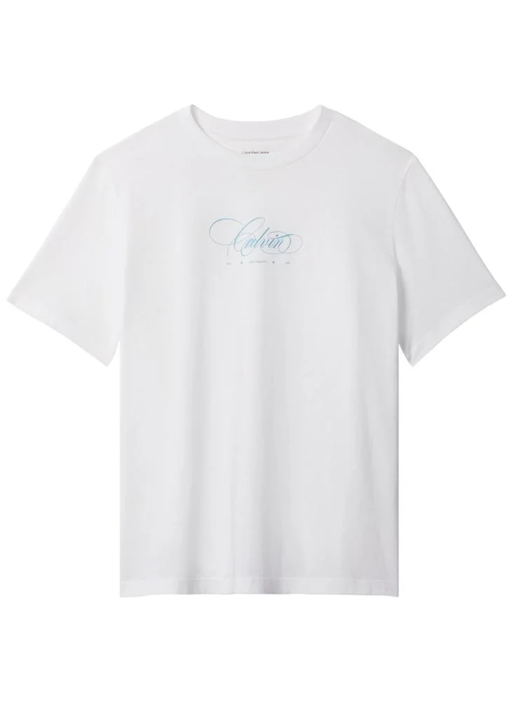 Calvin Klein Jeans  Logo Graphic Crew Neck T-Shirt for Women | Best Price UAE