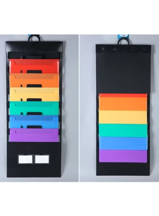 6-Pocket A4 Letter Folders Multicolour - Image 1