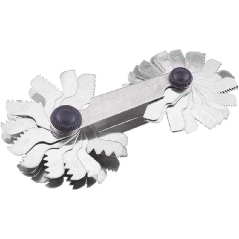51/52 Pieces Stainless Steel Screw Pitch Gauge 60 and 55 Degree Thread Plug Gage Measuring Tool Metric + Imperial 52 Pieces (US (51 Pieces) - Image 1