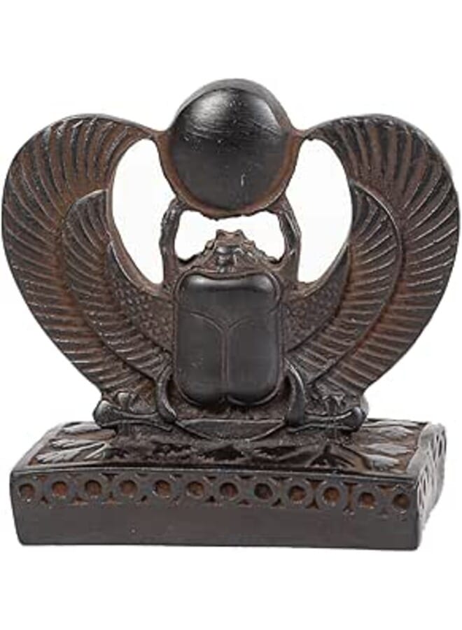 Egyptian Art Winged Sacred SCARAB Beetle Khepri black stone made in Egypt