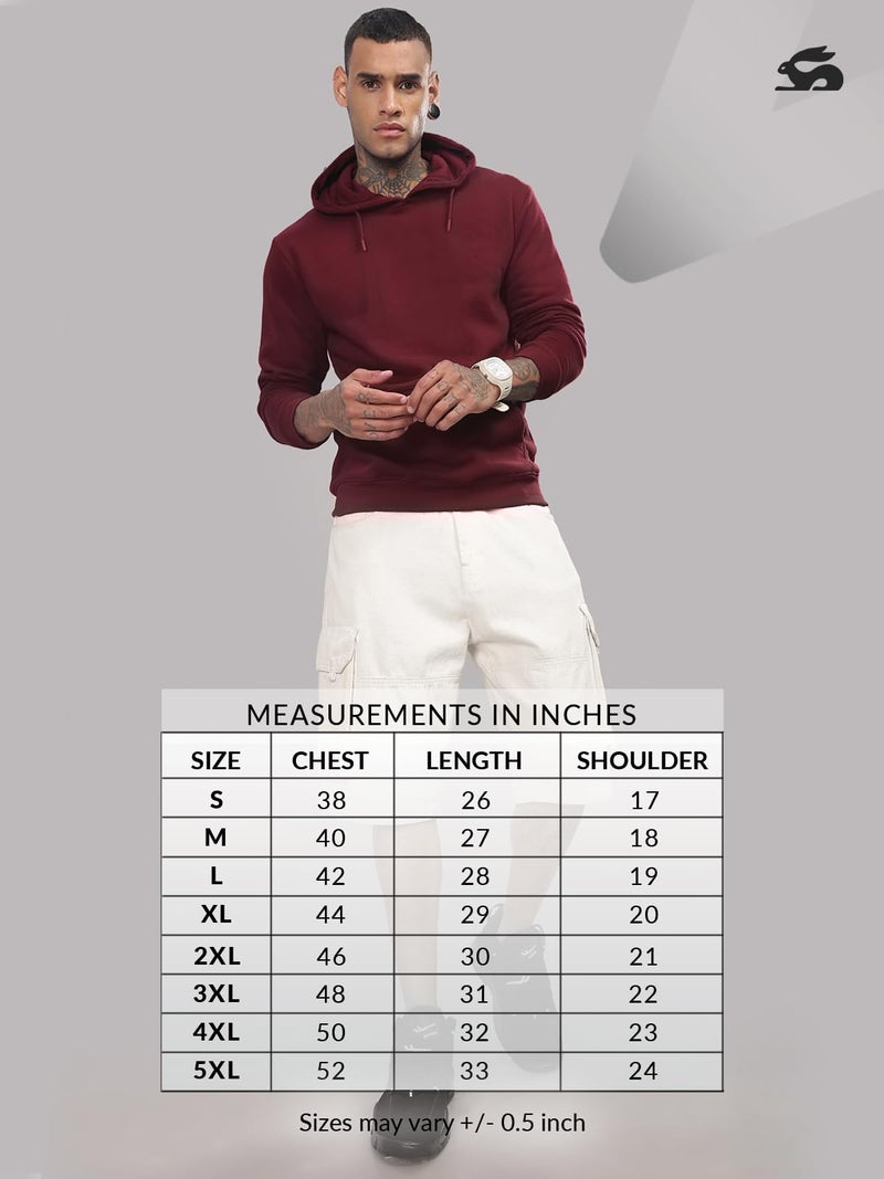ADRO Believe in Your Self Printed Hoodie/Sweatshirt for Men (H22-M-INV-MR_Maroon_L) - Image 5