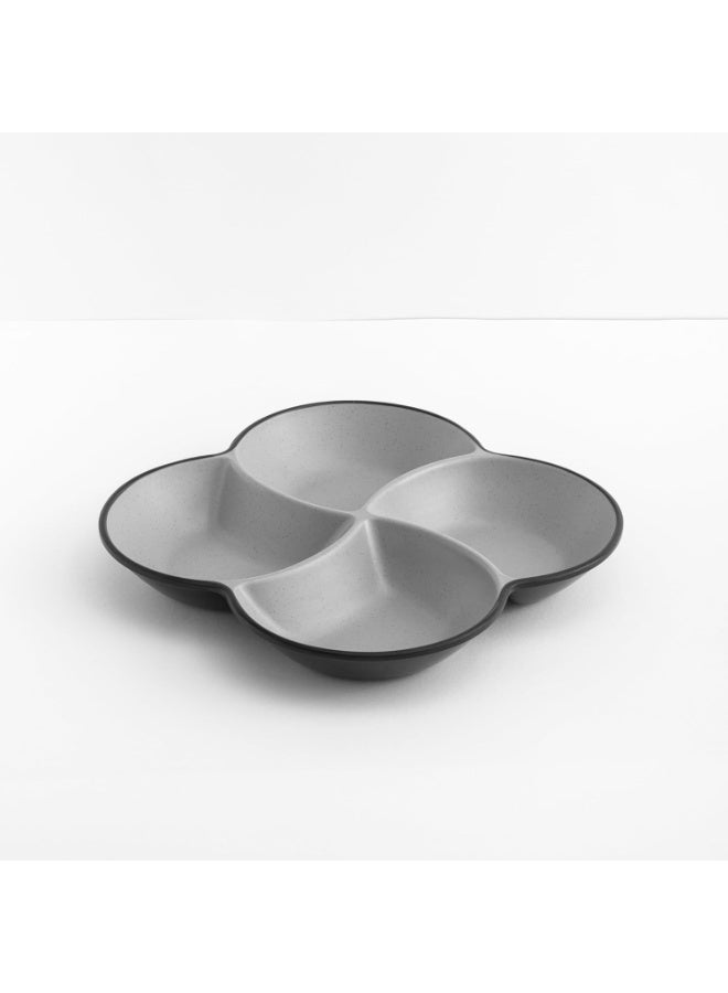 ماستر جولد طبق مربع مقسم مقاوم للكسر مصنوع من الميلامين، مقاس 22.2 × 22.2 سم | طبق متعدد الاستخدامات، مثالي لتقديم المقبلات والمكسرات والصلصات والوجبات الخفيفة في المطاعم والفنادق والمنازل - Image 3