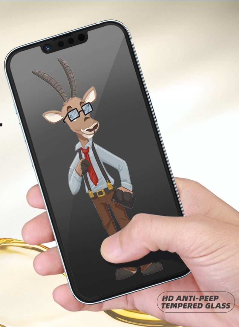AS2 iPhone 14 Plus/13 Pro Max HD Anti-Spy Privacy Glass Protector  Max -   6.7 inch - Image 3