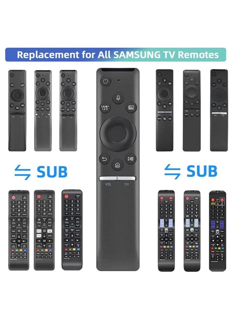 Universal Voice Remote Control for Samsung-Smart-TV-Remote Bluetooth Controller All Samsung LED QLED LCD 4K 8K UHD HDR 5 6 7 8 9 Series Flat Curved Crystal Smart TV - Image 5